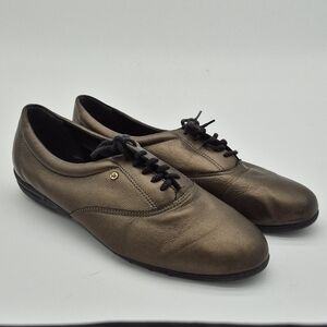 Easy Spirit Anti Gravity Bronze Metallic Womens Comfort Shoes Lace Up Size 10